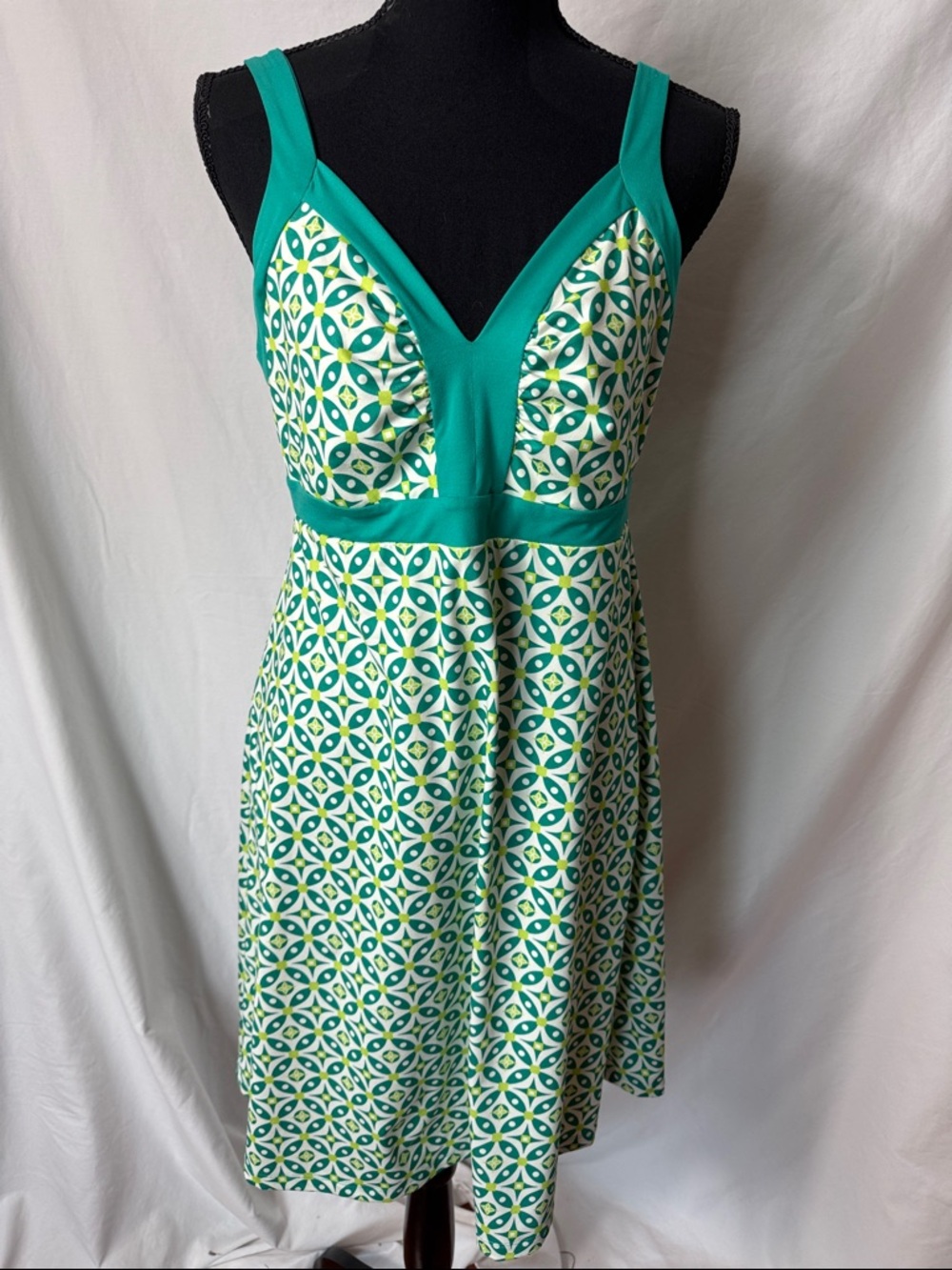 Patagonia Women's White Sundress with Teal Trim
